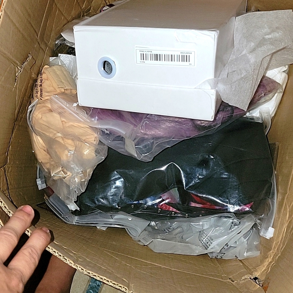 Wigs wedges clothes
